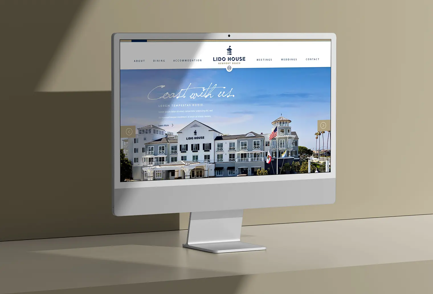Lido House website design