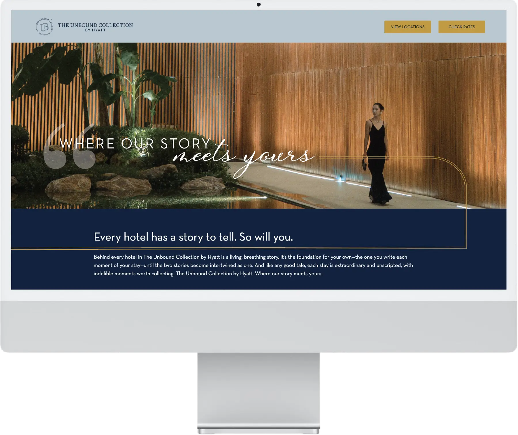The Unbound Collection website design