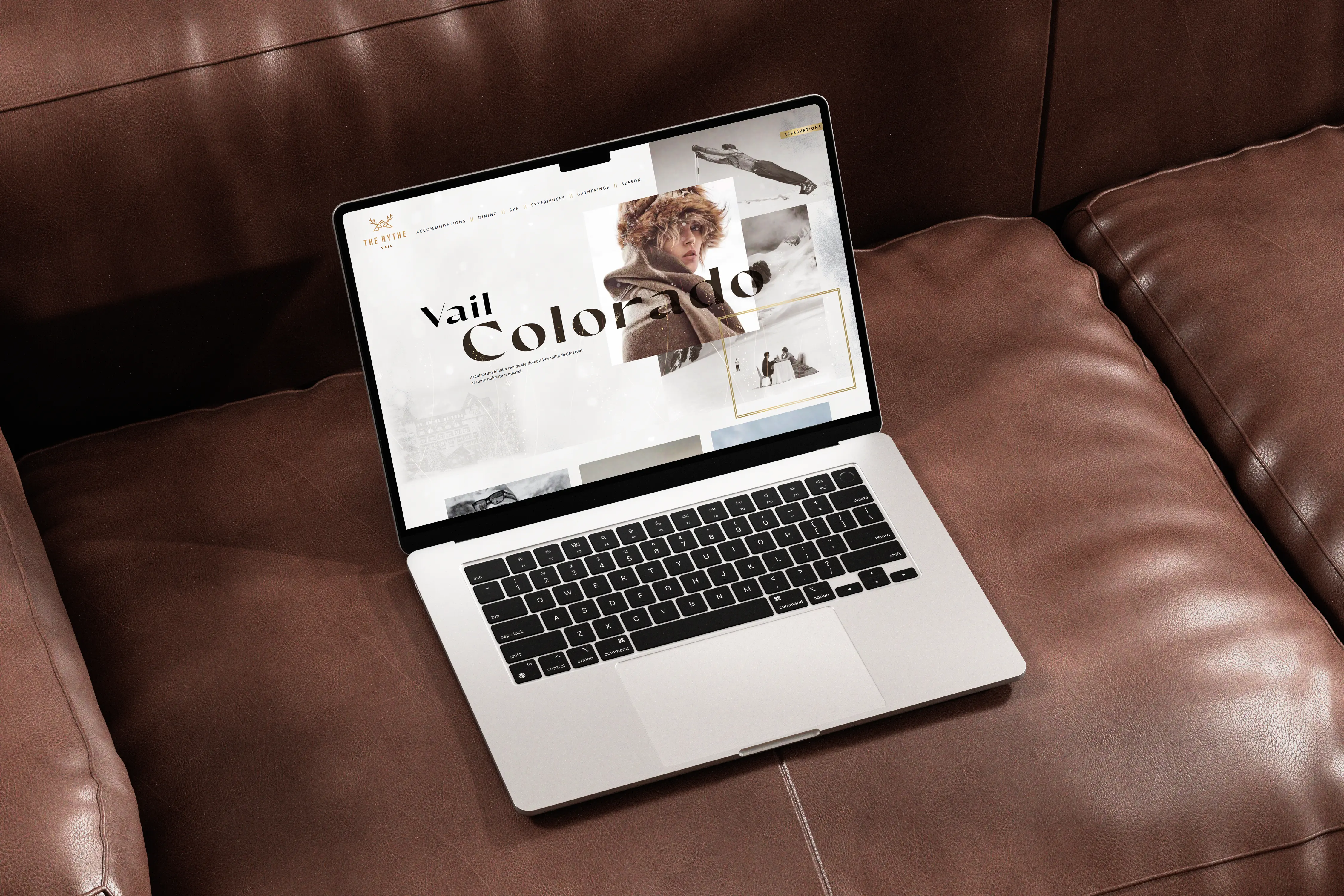 The Hythe website on MacBook